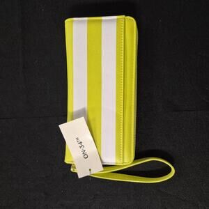On 34th Angii Zip-Around Printed Wallet – Lemon/White